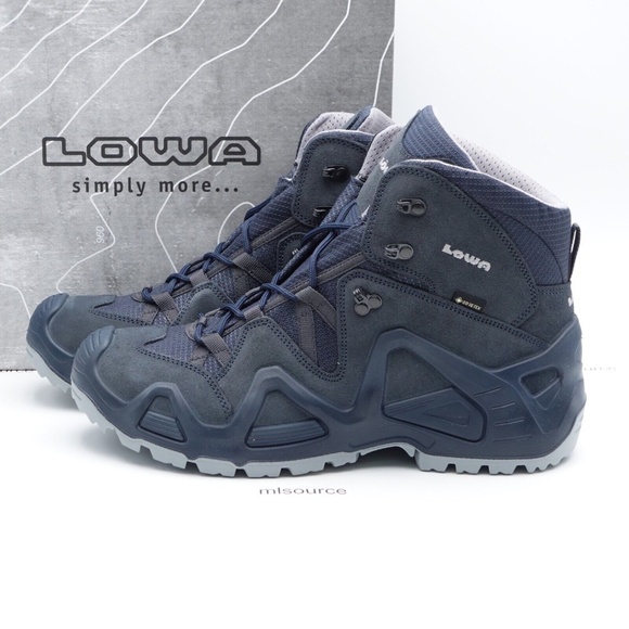 NEW Lowa Zephyr GTX Mid Gore-Tex Waterproof Boots Men's 510863-0917 Steel Blue